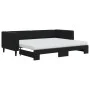 Sofá cama nido con colchón terciopelo negro 90x200 cm de vidaXL, Camas y somieres - Ref: Foro24-3196719, Precio: 444,12 €, De...