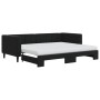 Trundle sofa bed with black velvet mattress 90x200 cm by vidaXL, Beds and slatted bases - Ref: Foro24-3196719, Price: 427,12 ...