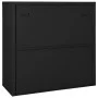 Kleiderschrank mit Schiebetür aus anthrazitfarbenem Stahl 90x40x90 cm von vidaXL, Schließfächer und Lagerschränke - Ref: Foro...