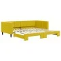 Sofá cama nido terciopelo amarillo 100x200 cm de vidaXL, Camas y somieres - Ref: Foro24-3196703, Precio: 250,41 €, Descuento: %