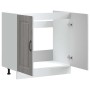 Mueble bajo para fregadero Kalmar gris sonoma 80x46x81,5 cm