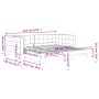 Ausziehbares Schlafsofa aus gelbem Samt, 100 x 200 cm von vidaXL, Betten und Lattenroste - Ref: Foro24-3196703, Preis: 254,64...