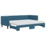 Sofá cama nido con colchón terciopelo azul 80x200 cm de vidaXL, Camas y somieres - Ref: Foro24-3196707, Precio: 450,81 €, Des...
