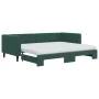 Sofá cama nido con colchón terciopelo verde oscuro 90x200 cm de vidaXL, Camas y somieres - Ref: Foro24-3196717, Precio: 443,1...