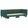 Sofá cama nido terciopelo verde oscuro 90x200 cm de vidaXL, Camas y somieres - Ref: Foro24-3196693, Precio: 249,48 €, Descuen...