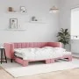 Sofá cama nido terciopelo rosa 80x200 cm de vidaXL, Camas y somieres - Ref: Foro24-3196687, Precio: 244,64 €, Descuento: %