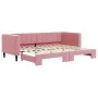 Sofá cama nido terciopelo rosa 80x200 cm de vidaXL, Camas y somieres - Ref: Foro24-3196687, Precio: 244,64 €, Descuento: %
