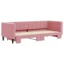 Sofá cama nido terciopelo rosa 80x200 cm de vidaXL, Camas y somieres - Ref: Foro24-3196687, Precio: 244,64 €, Descuento: %