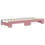 Sofá cama nido terciopelo rosa 80x200 cm de vidaXL, Camas y somieres - Ref: Foro24-3196687, Precio: 244,64 €, Descuento: %