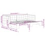 Ausziehbares Schlafsofa aus dunkelgrünem Samt, 80 x 200 cm von vidaXL, Betten und Lattenroste - Ref: Foro24-3196686, Preis: 2...