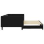 Sofá cama nido terciopelo negro 100x200 cm de vidaXL, Camas y somieres - Ref: Foro24-3196702, Precio: 265,35 €, Descuento: %