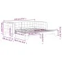 Ausziehbares Schlafsofa aus schwarzem Samt, 100 x 200 cm von vidaXL, Betten und Lattenroste - Ref: Foro24-3196702, Preis: 261...
