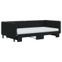 Sofá cama nido con colchón terciopelo negro 100x200 cm de vidaXL, Camas y somieres - Ref: Foro24-3196726, Precio: 435,68 €, D...