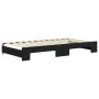 Sofá cama nido con colchón terciopelo negro 100x200 cm de vidaXL, Camas y somieres - Ref: Foro24-3196726, Precio: 435,68 €, D...
