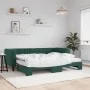Sofá cama nido con colchón terciopelo verde oscuro 80x200 cm de vidaXL, Camas y somieres - Ref: Foro24-3196710, Precio: 424,8...