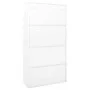 Office cabinet sliding door white steel 90x40x180 cm by vidaXL, Lockers and storage cabinets - Ref: Foro24-335958, Price: 382...