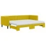 Ausziehbares Schlafsofa mit gelber Samtmatratze 80x200 cm von vidaXL, Betten und Lattenroste - Ref: Foro24-3196713, Preis: 41...