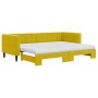 Trundle sofa bed with yellow velvet mattress 80x200 cm by vidaXL, Beds and slatted bases - Ref: Foro24-3196713, Price: 406,94...