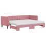 Sofá cama nido con colchón terciopelo rosa 80x200 cm de vidaXL, Camas y somieres - Ref: Foro24-3196711, Precio: 417,14 €, Des...