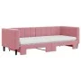 Sofá cama nido con colchón terciopelo rosa 80x200 cm de vidaXL, Camas y somieres - Ref: Foro24-3196711, Precio: 417,14 €, Des...