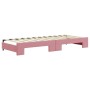 Ausziehbares Schlafsofa mit rosa Samtmatratze 80x200 cm von vidaXL, Betten und Lattenroste - Ref: Foro24-3196711, Preis: 439,...