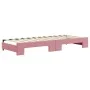 Sofá cama nido con colchón terciopelo rosa 80x200 cm de vidaXL, Camas y somieres - Ref: Foro24-3196711, Precio: 417,14 €, Des...