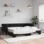 Sofá cama nido terciopelo negro 90x200 cm de vidaXL, Camas y somieres - Ref: Foro24-3196695, Precio: 250,64 €, Descuento: %