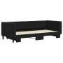 Sofá cama nido terciopelo negro 90x200 cm de vidaXL, Camas y somieres - Ref: Foro24-3196695, Precio: 250,64 €, Descuento: %