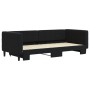 Sofá cama nido terciopelo negro 90x200 cm de vidaXL, Camas y somieres - Ref: Foro24-3196695, Precio: 238,22 €, Descuento: %