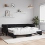 Sofá cama nido terciopelo negro 90x190 cm de vidaXL, Camas y somieres - Ref: Foro24-3196706, Precio: 263,37 €