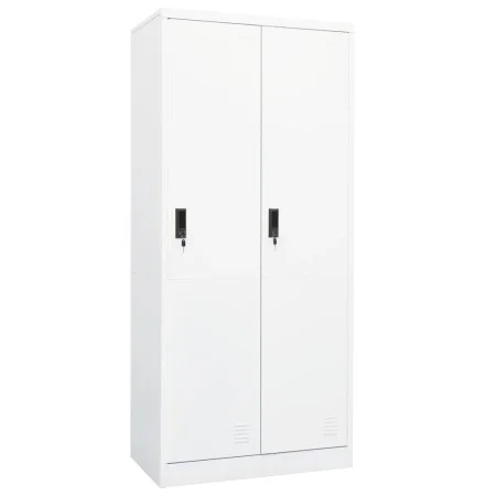 Weißer Stahlschrank 80x50x180 cm von vidaXL, Kleiderschränke - Ref: Foro24-335966, Preis: 315,81 €, Rabatt: %