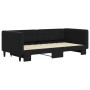 Ausziehbares Schlafsofa aus schwarzem Samt, 90 x 190 cm von vidaXL, Betten und Lattenroste - Ref: Foro24-3196706, Preis: 261,...