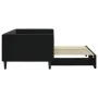 Black velvet trundle sofa bed 90x190 cm by vidaXL, Beds and slatted bases - Ref: Foro24-3196706, Price: 257,77 €, Discount: %