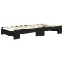 Ausziehbares Schlafsofa aus schwarzem Samt, 90 x 190 cm von vidaXL, Betten und Lattenroste - Ref: Foro24-3196706, Preis: 261,...