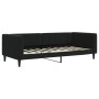 Ausziehbares Schlafsofa aus schwarzem Samt, 90 x 190 cm von vidaXL, Betten und Lattenroste - Ref: Foro24-3196706, Preis: 261,...