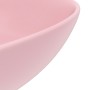 Matte pink ceramic round bathroom sink by vidaXL, Sinks - Ref: Foro24-146977, Price: 63,71 €, Discount: %
