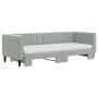 Ausziehbares Schlafsofa mit hellgrauer Samtmatratze 80x200 cm von vidaXL, Betten und Lattenroste - Ref: Foro24-3196708, Preis...