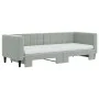 Trundle sofa bed with light gray velvet mattress 80x200 cm by vidaXL, Beds and slatted bases - Ref: Foro24-3196708, Price: 46...