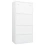 Weißer Stahlschrank 80x50x180 cm von vidaXL, Kleiderschränke - Ref: Foro24-335966, Preis: 315,81 €, Rabatt: %