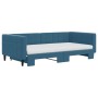 Sofá cama nido con colchón terciopelo azul 100x200 cm de vidaXL, Camas y somieres - Ref: Foro24-3196721, Precio: 431,32 €, De...