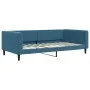 Sofá cama nido con colchón terciopelo azul 100x200 cm de vidaXL, Camas y somieres - Ref: Foro24-3196721, Precio: 429,79 €, De...