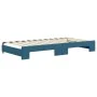 Sofá cama nido con colchón terciopelo azul 100x200 cm de vidaXL, Camas y somieres - Ref: Foro24-3196721, Precio: 429,79 €, De...