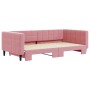 Ausziehbares Schlafsofa aus rosa Samt, 100 x 200 cm von vidaXL, Betten und Lattenroste - Ref: Foro24-3196701, Preis: 280,82 €...