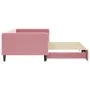 Sofá cama nido terciopelo rosa 100x200 cm de vidaXL, Camas y somieres - Ref: Foro24-3196701, Precio: 279,35 €, Descuento: %