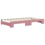 Sofá cama nido terciopelo rosa 100x200 cm de vidaXL, Camas y somieres - Ref: Foro24-3196701, Precio: 279,35 €, Descuento: %
