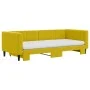 Ausziehbares Schlafsofa mit gelber Samtmatratze 90x200 cm von vidaXL, Betten und Lattenroste - Ref: Foro24-3196720, Preis: 44...