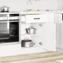 Mueble bajo de cocina Kalmar madera de ingeniería blanca