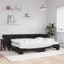 Sofá cama nido con colchón terciopelo negro 90x190 cm de vidaXL, Camas y somieres - Ref: Foro24-3196730, Precio: 421,46 €, De...