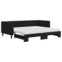 Sofá cama nido con colchón terciopelo negro 90x190 cm de vidaXL, Camas y somieres - Ref: Foro24-3196730, Precio: 421,46 €, De...