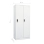 Armario de acero blanco 80x50x180 cm | Foro24.es | Tu tienda online para hogar, jardín y más Foro24.es